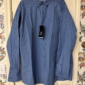 Ariat Blue Casual Button Down Shirt